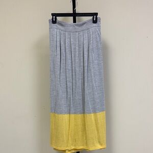 Eileen Fisher Gray and Yellow Maxi Skirt